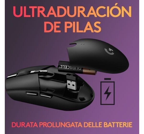 Mouse gamer inalámbrico Logitech Serie G Lightspeed G305 black - Imagen 4