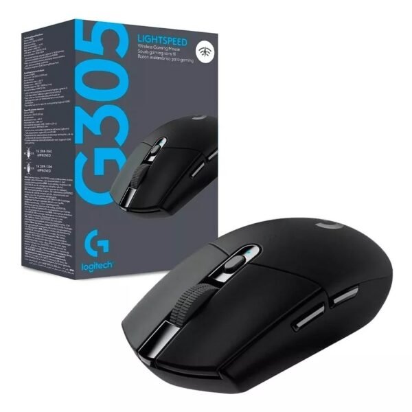 Mouse gamer inalámbrico Logitech Serie G Lightspeed G305 black