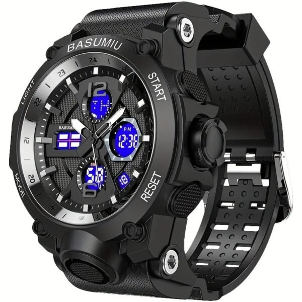 Reloj deportivo digital para hombre, reloj táctico militar resistente al agua