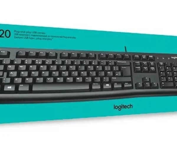 Kit Teclado Y Mouse Mk120 Con Cable Logitech