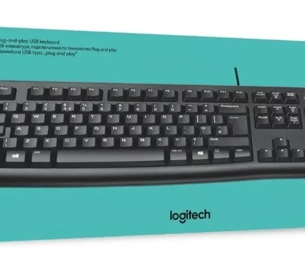 Teclado K120 Plug And Play Oficina Standard Durable Color del teclado Negro Idioma Español España
