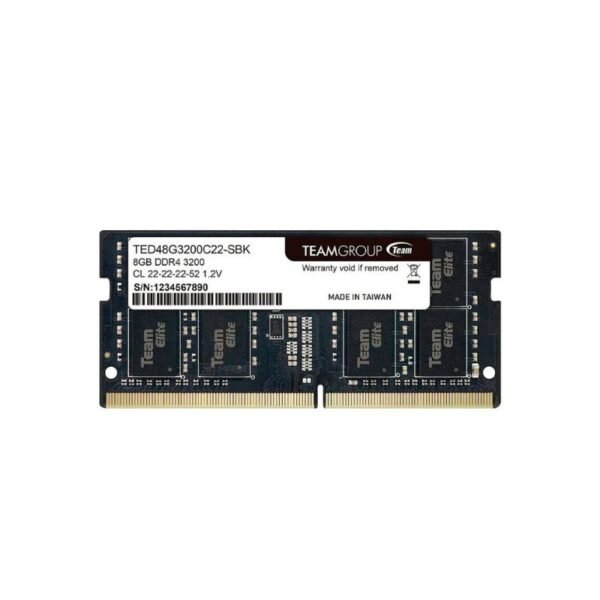 Memoria SO-DIMM TeamGroup Elite, 8GB DDR4-3200MHz (PC4-25600) 1.2V, CL22